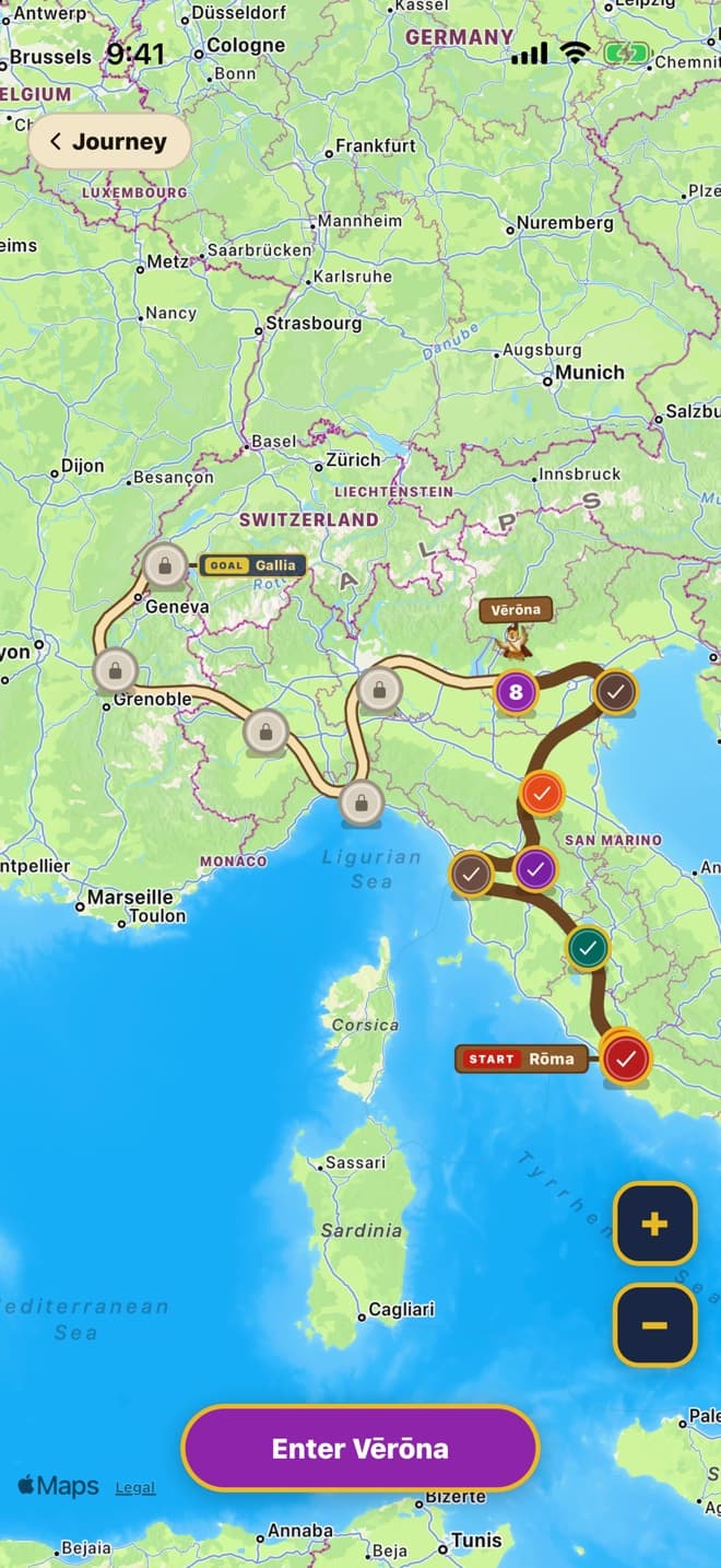 Jam with Latin campaign map